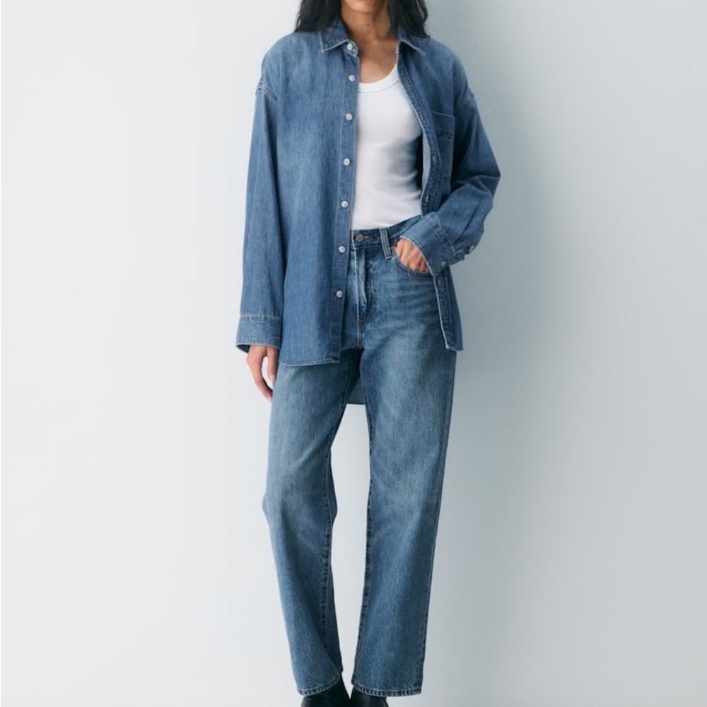 Denim Forum The '80s Comfy Denim Shirt
